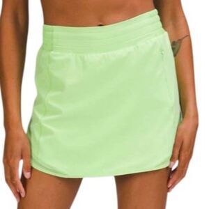 Lululemon Hotty Hot High-Rise Skirt Scream Green Light Size 4 skort
